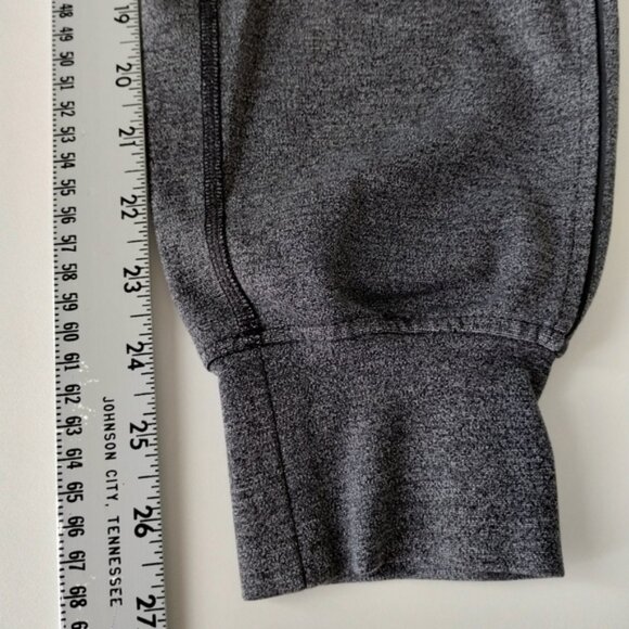 Lululemon On Track Jogger 4 Heathered Black Gym Workout Tapered Leg W5AMIS - Picture 6 of 10